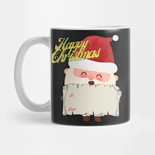 Happy Christmas labels - stickers Mug